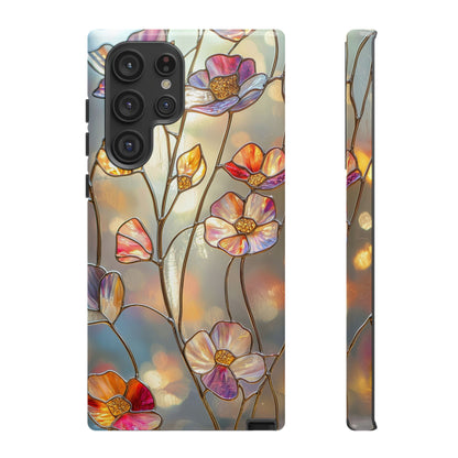 Petal Prism – Colorful Flower Stained Glass Phone Case for iPhone, Samsung & Pixel