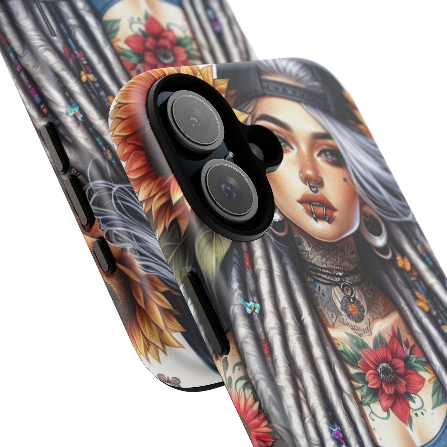 Sunflower Queen – Boho Rebel Tattoo Mobile Cover
