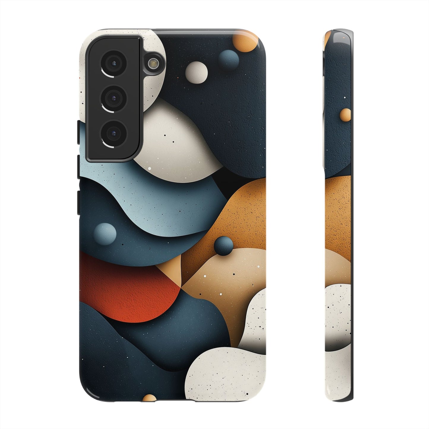 Cosmic Flow – Textured Abstract Phone Case for iPhone, Samsung & Pixel