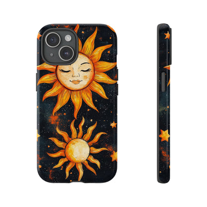 Celestial Sun & Moon Boho Phone Case for iPhone, Pixel & Samsung