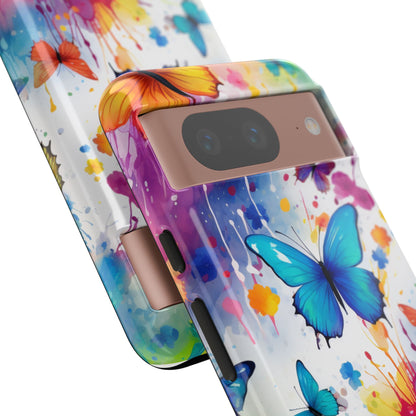 Vibrant Watercolor Butterfly Mobile Case