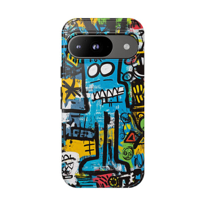 Basquiat Design Phone Case – Unique Street Art Protector - iPhone, Samsung & Google Pixel Cover - Artistic Painting Case,  Art Lover Gift
