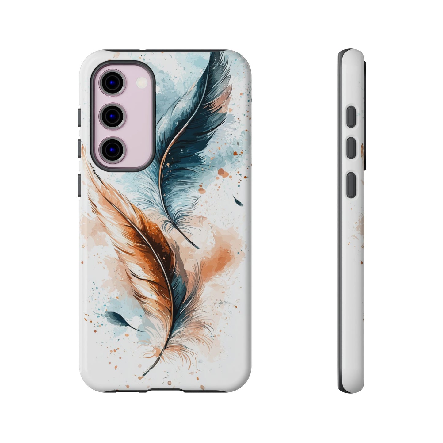 Feather Glow Watercolor Phone Case for iPhone, google Pixel & Samsung