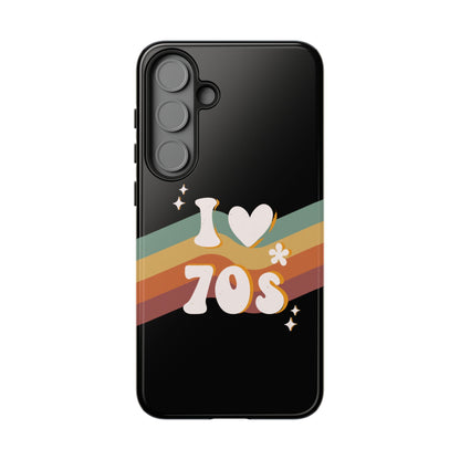 Retro "I Love 70s" Phone Case – Vintage Groovy Design for iPhone, Samsung & Google Pixel