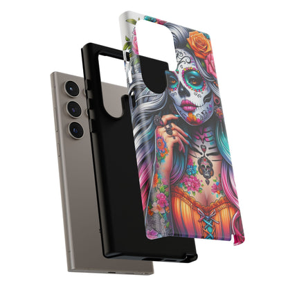 Sugar Skull Goddess – Día de los Muertos Floral Queen Mobile Cover