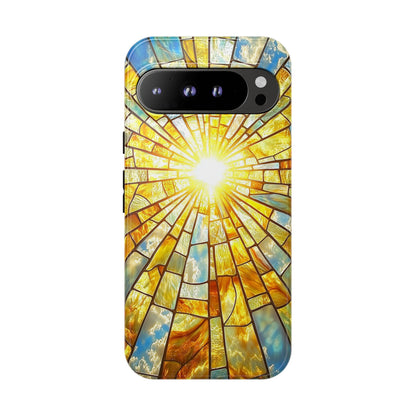 Heavenly Light – Radiant Sunburst Phone Case for iPhone, Samsung & Pixel