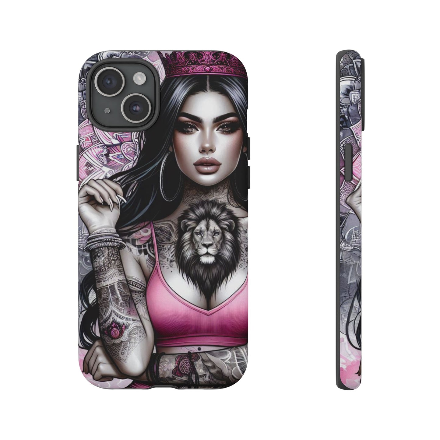 Queen of the Jungle – Regal Tattooed Goddess Mobile Cover