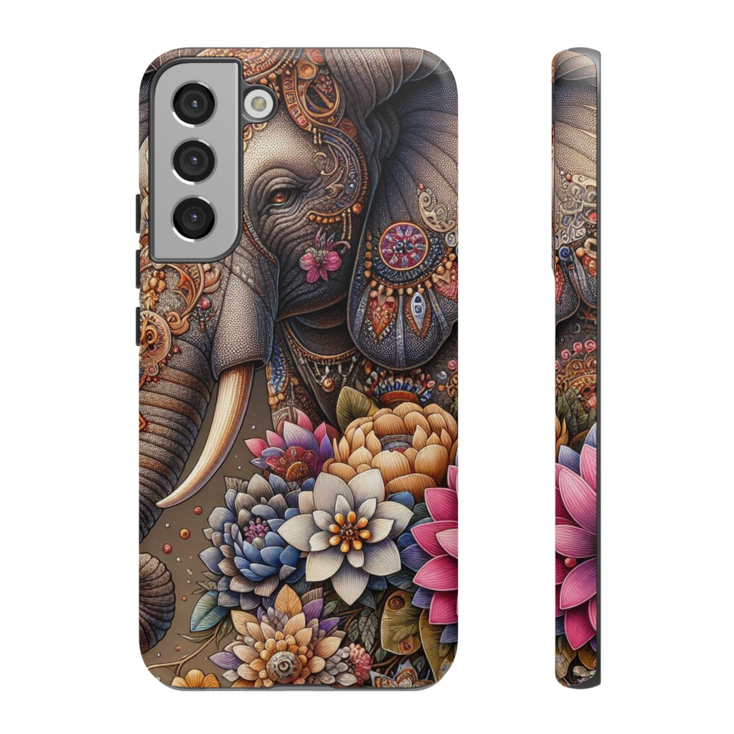 Royal Ornate Elephant Mobile Cover – Luxurious Bohemian Art