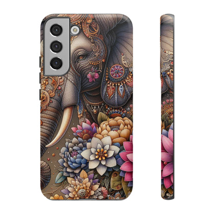 Royal Ornate Elephant Mobile Cover – Luxurious Bohemian Art