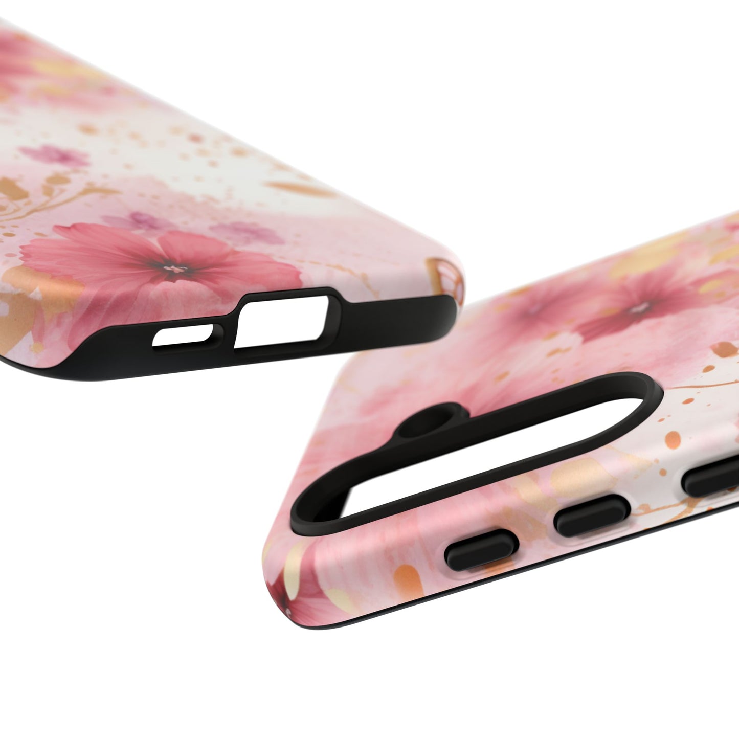 Blush Elegance Floral Mobile Case