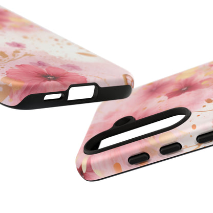 Blush Elegance Floral Mobile Case