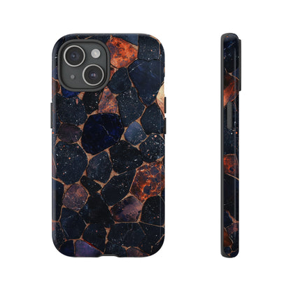 Dark Midnight Terrazzo Phone Case for iPhone, Google Pixel, Samsung