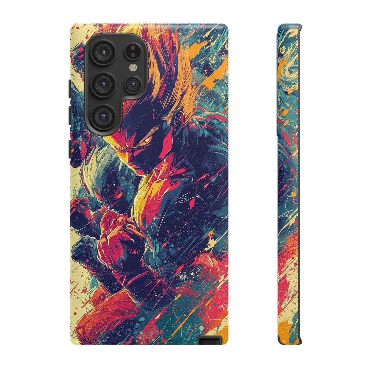 Saiyan Fury | Anime Warrior Power Surge | Comic Style Dragon Battle Phone Case for iPhone, Samsung & Pixel