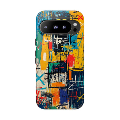 Basquiat Phone Case – Urban Street Art Design - iPhone, Samsung & Google Pixel Cover - Artistic Painting Case,  Art Lover Gift