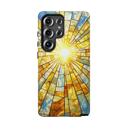 Heavenly Light – Radiant Sunburst Phone Case for iPhone, Samsung & Pixel