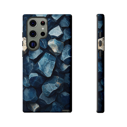 Mystic  Blue Crystals Print Phone Case for iPhone, Google Pixel, Samsung