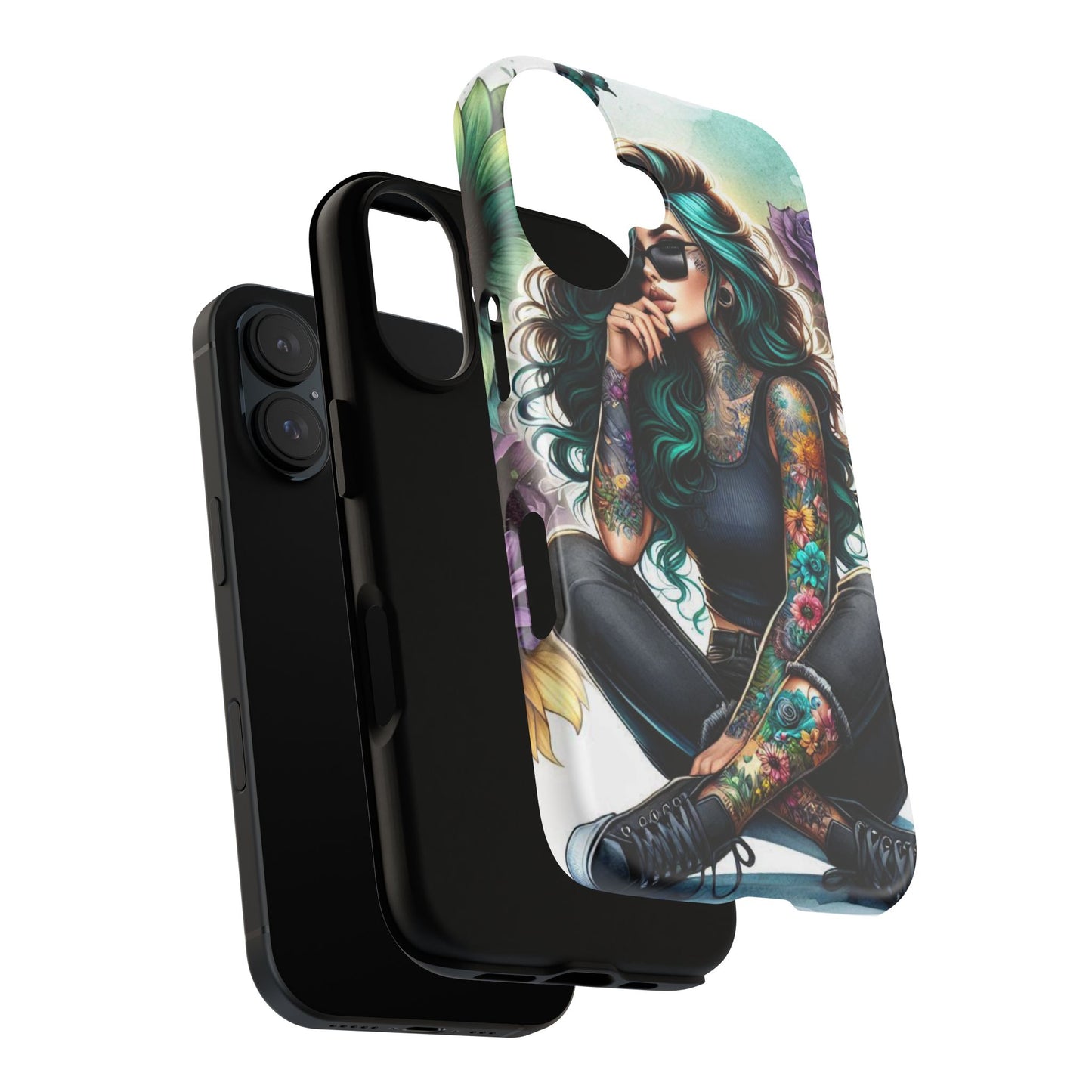Urban Wildflower – Edgy Tattooed Beauty Mobile Cover