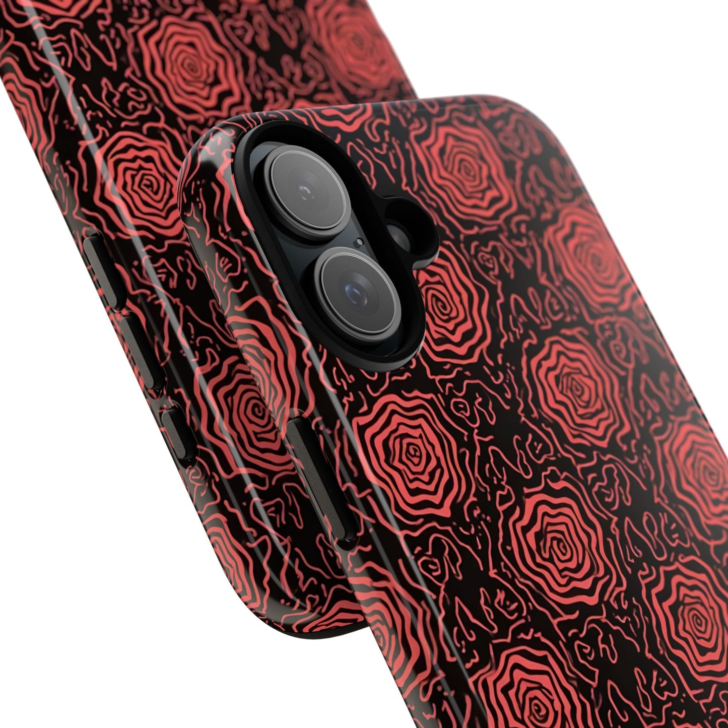 Red roses abstract geometric seamless pattern design