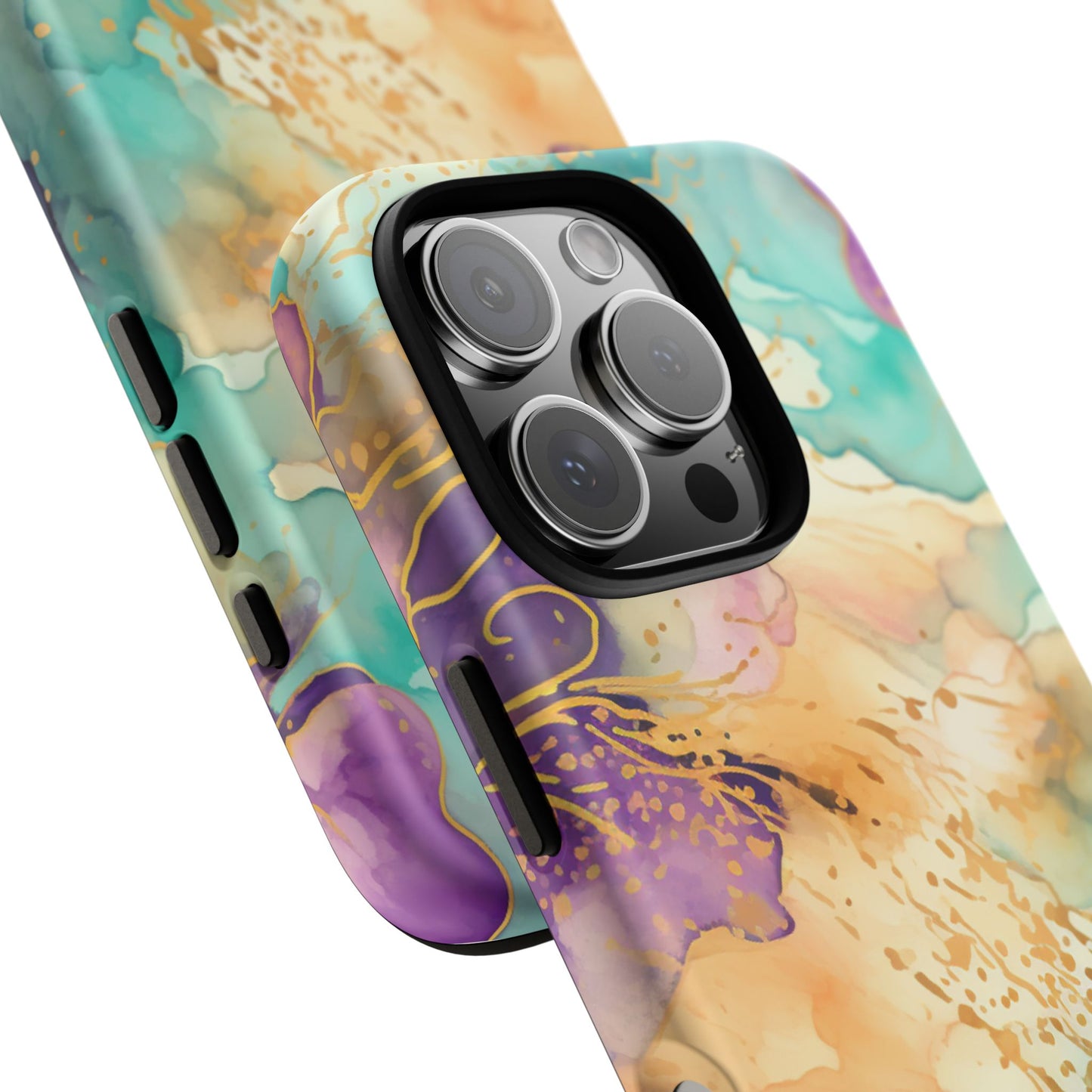 Golden Aura Abstract Watercolor Mobile Case