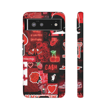 Red Pop Art Neon Vibes Phone Case