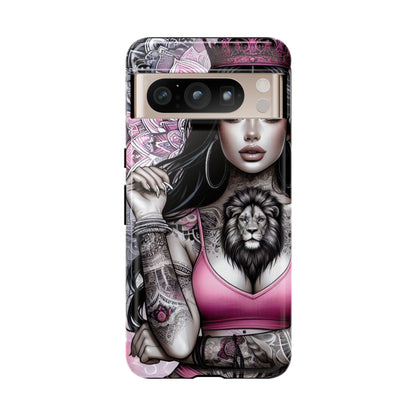 Queen of the Jungle – Regal Tattooed Goddess Mobile Cover