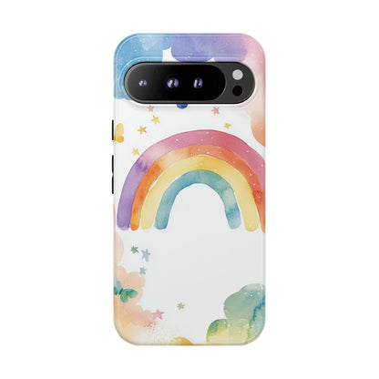 Rainbow Whimsy Watercolor Phone Case for iPhone, google Pixel & Samsung