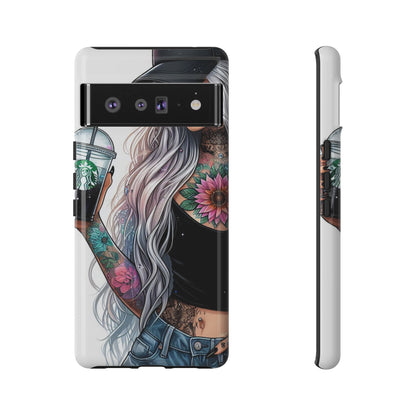 Tattooed Coffee Queen – Edgy Urban Aesthetic Mobile Cover
