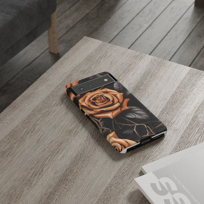 Midnight Gold Rose Mobile Case