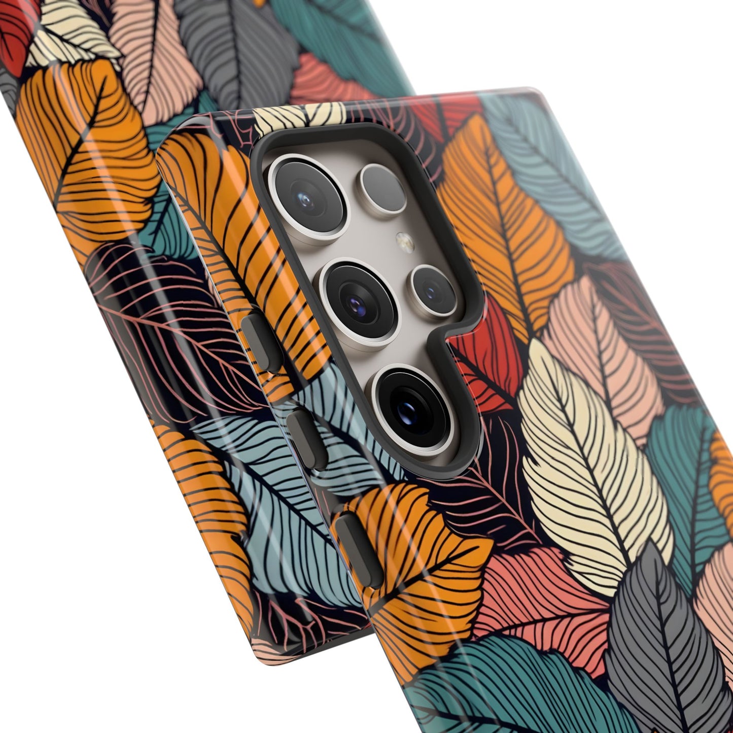 Colorful Abstract Leaves Pattern Design