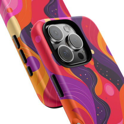 Love Vibes – Retro Abstract Groove Phone Case for iPhone, Google Pixel, Samsung