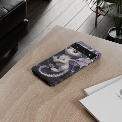Charming Young Dragon on a Branch Phone Case Design