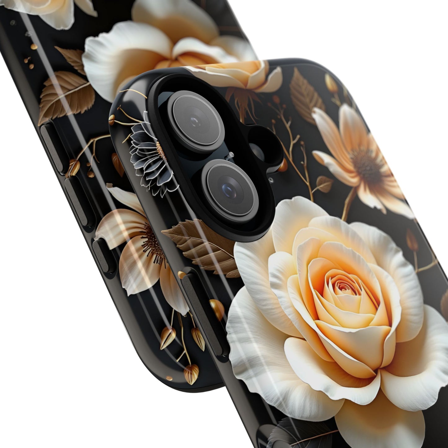 Elegant 3D Floral Design, Botanical Phone Case design for Iphone.