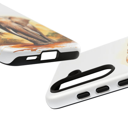 Safari Elephant Watercolor Mobile Cover – Majestic Wildlife Art