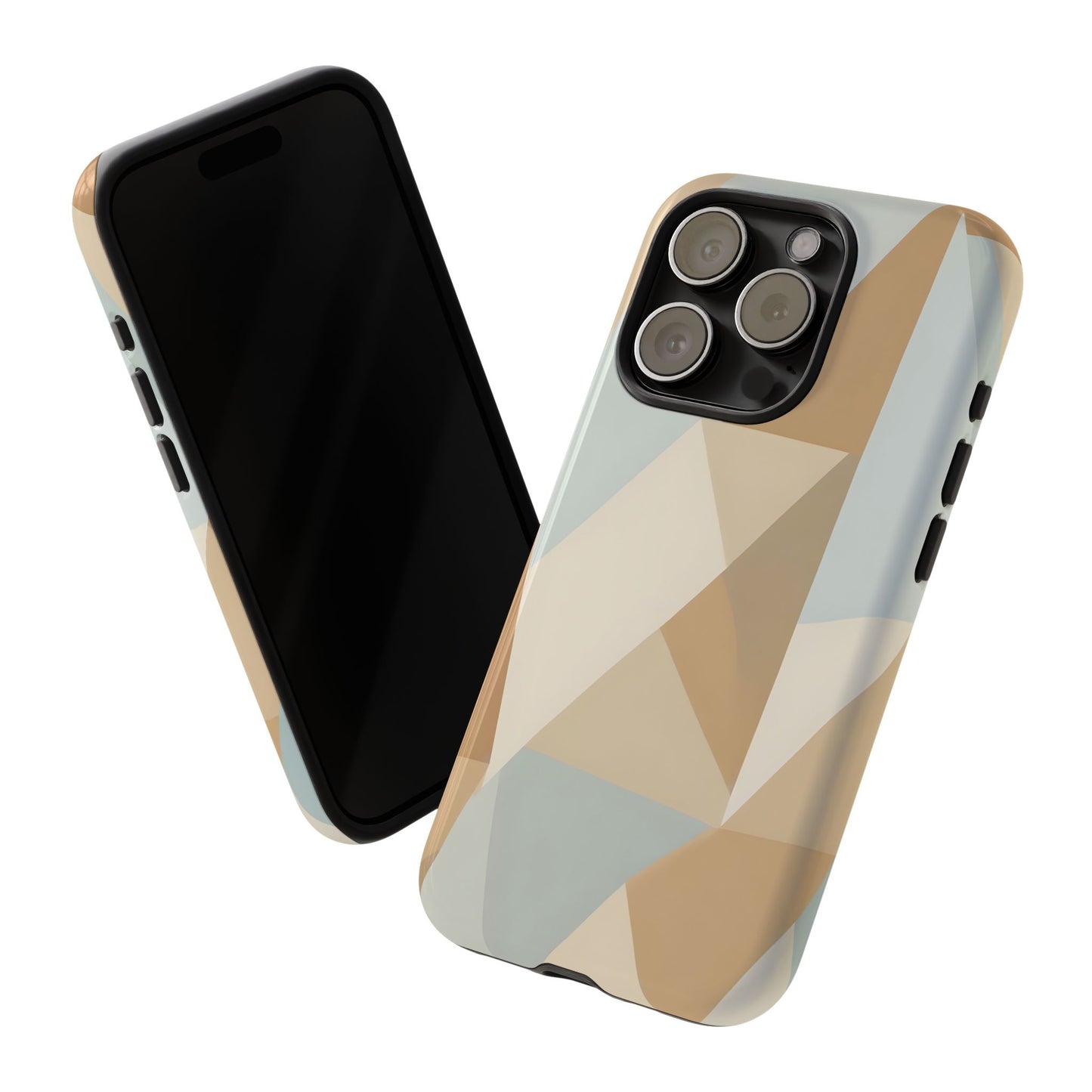 Neutral Geometrical Triangular Abstract Pattern
