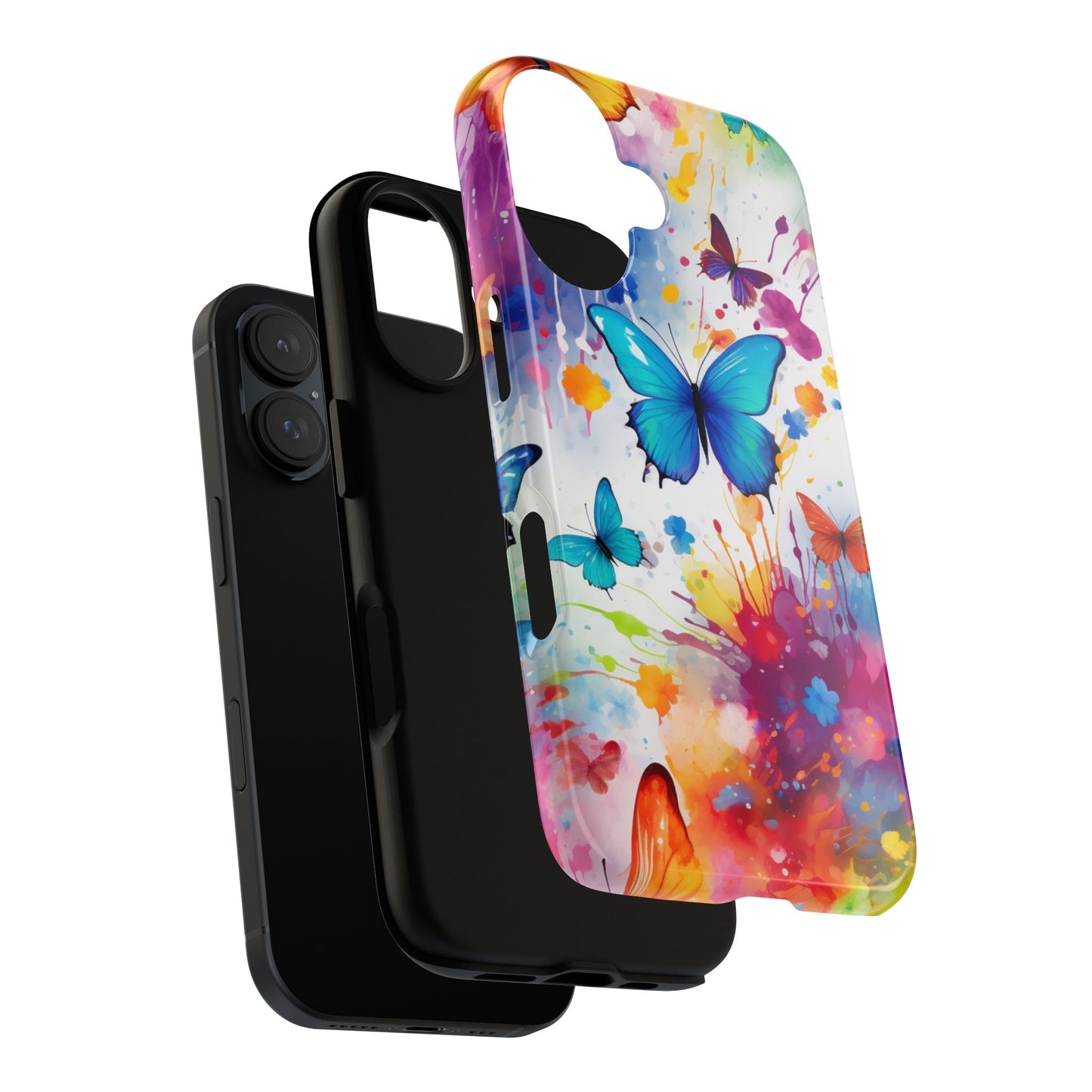 Vibrant Watercolor Butterfly Mobile Case