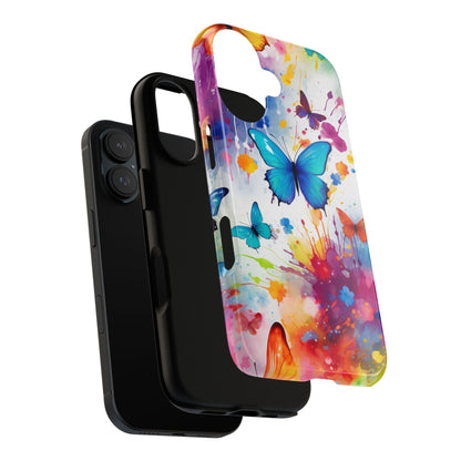 Vibrant Watercolor Butterfly Mobile Case