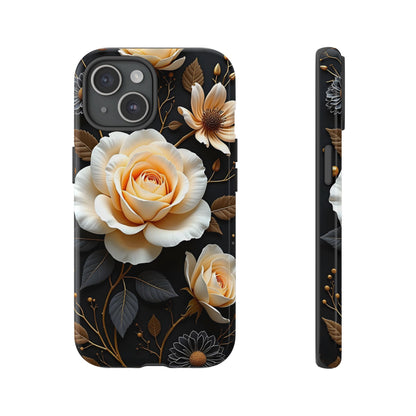 Elegant 3D Floral Design, Botanical Phone Case design for Iphone.