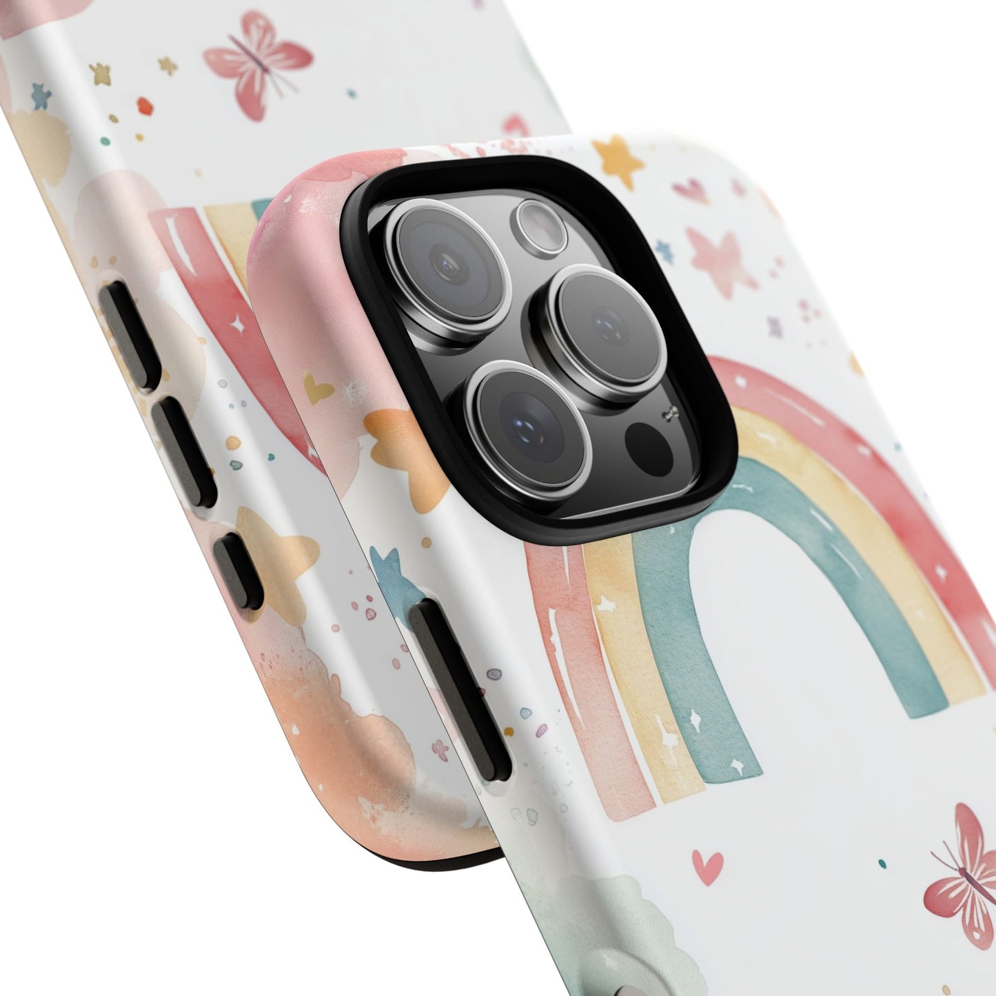 Rainbow Whimsy Watercolor Phone Case for iPhone, google Pixel & Samsung