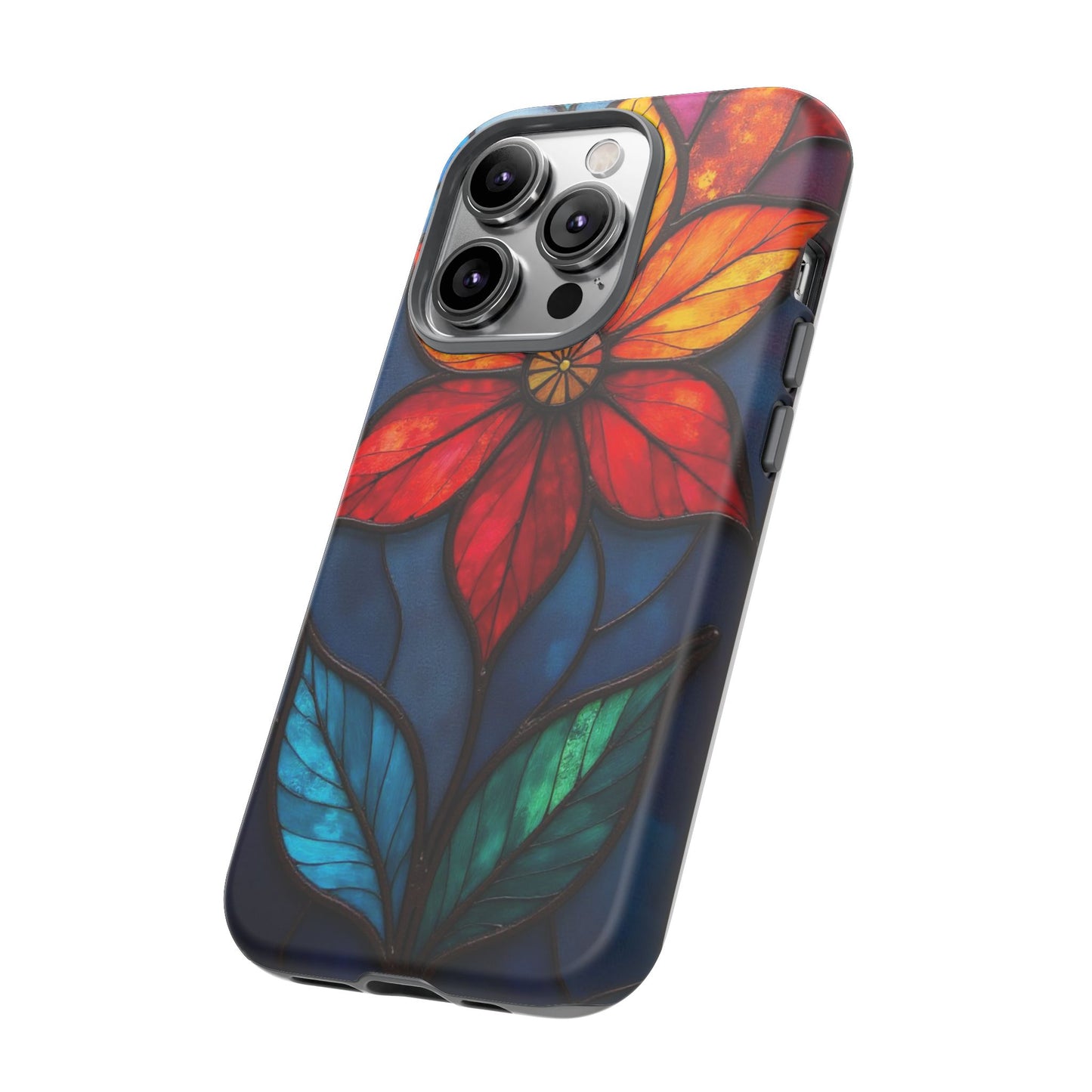 Radiant Blossom: Red and Orange Floral Elegance