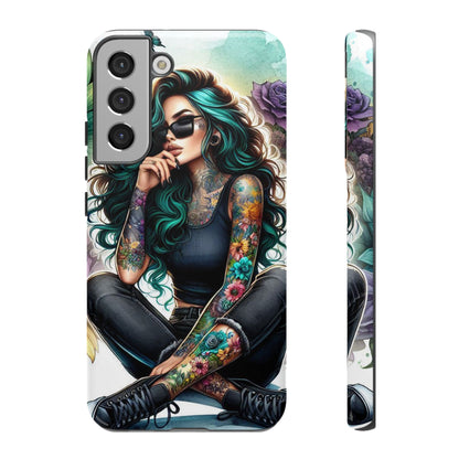 Urban Wildflower – Edgy Tattooed Beauty Mobile Cover