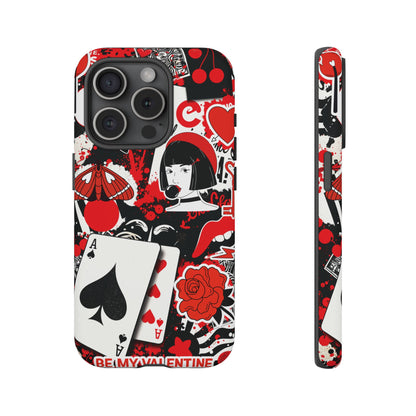 Bold Red & Black Ace Card Phone Case