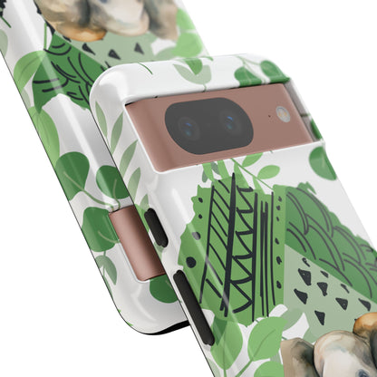 Playful Baby Elephant Mobile Cover – Tropical Boho Art