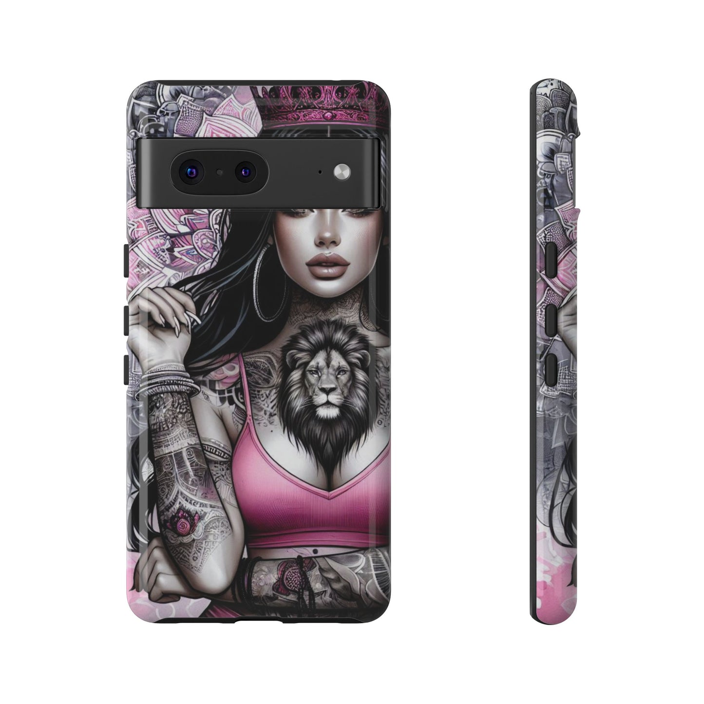 Queen of the Jungle – Regal Tattooed Goddess Mobile Cover