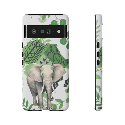 Tropical Elephant Mobile Cover – Nature-Inspired Boho Art
