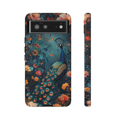 Floral Peacock Birds Phone Case – Cute & Protective Cover for iPhone, Samsung & Google Pixel