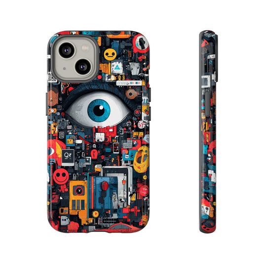 Contemporary Art Phone Case – Basquiat Graffiti Cover - iPhone, Samsung & Google Pixel Cover - Artistic Painting Case,  Art Lover Gift