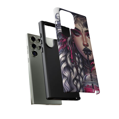 Icy Rebel – Silver Dreads & Edgy Street Chic Mobile Cover