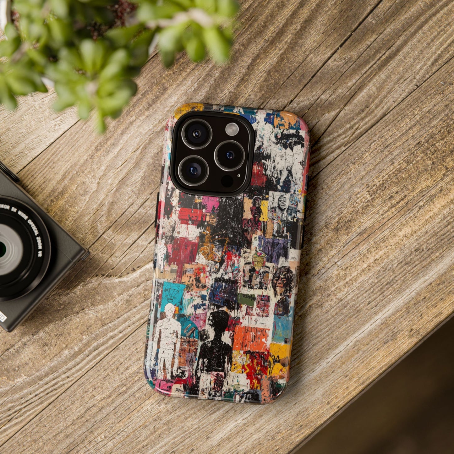 Graffiti Phone Case – Basquiat Street Art Design - iPhone, Samsung & Google Pixel Cover - Artistic Painting Case,  Art Lover Gift