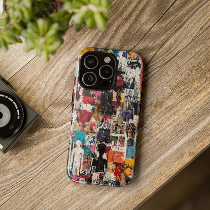 Graffiti Phone Case – Basquiat Street Art Design - iPhone, Samsung & Google Pixel Cover - Artistic Painting Case,  Art Lover Gift