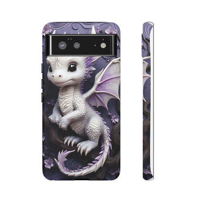 Charming Young Dragon on a Branch Phone Case Design